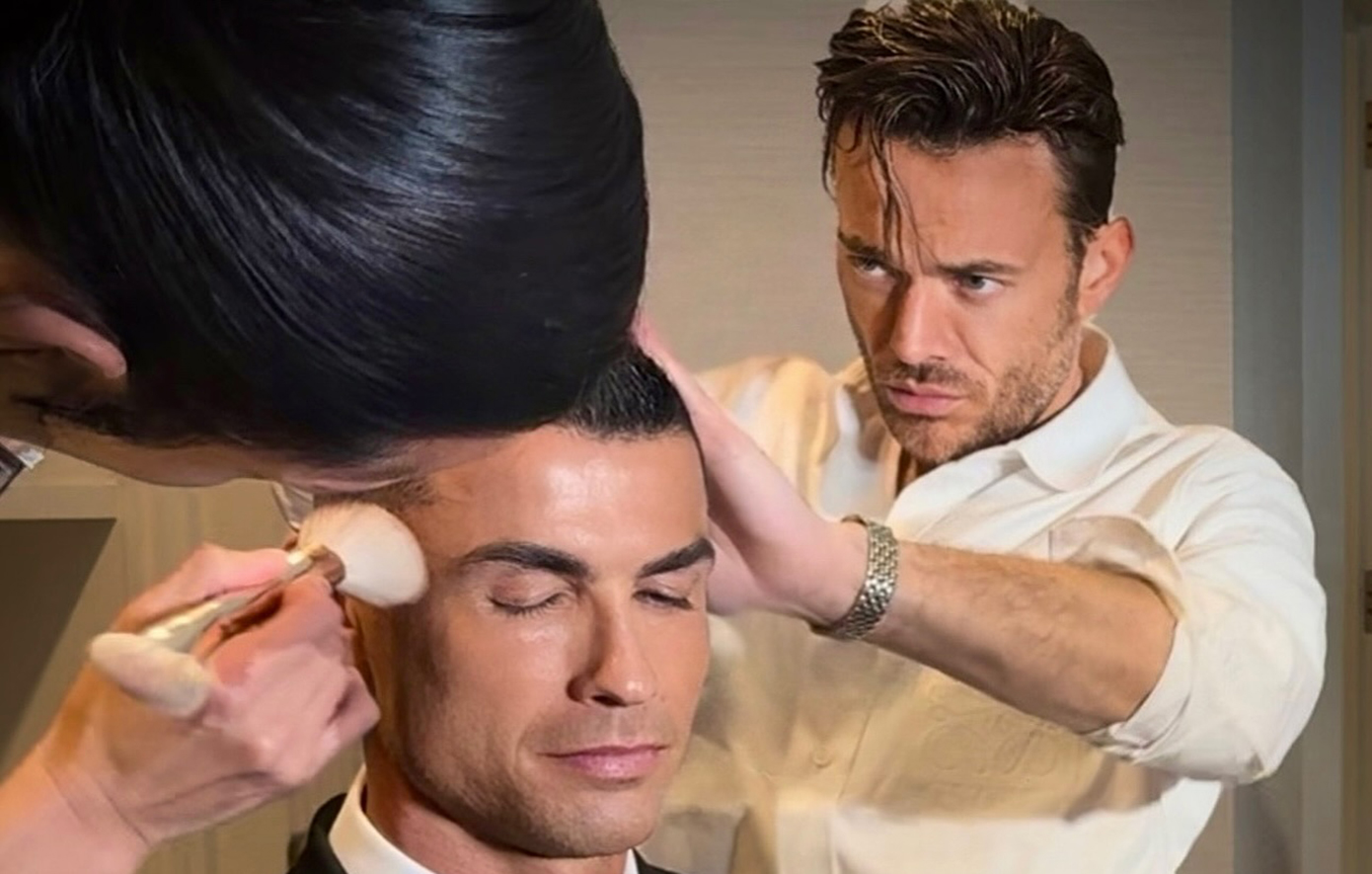 Ο Δημήτρης Γιαννέτος χτένισε τον Ρονάλντο και τη Ροντρίγκεζ για το επίσημο δείπνο του Τραμπ