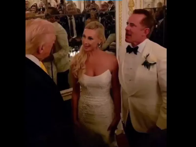 Ο Τραμπ «εισβάλλει» σε γάμο και ζητά… φωτογραφία για διαφήμιση
