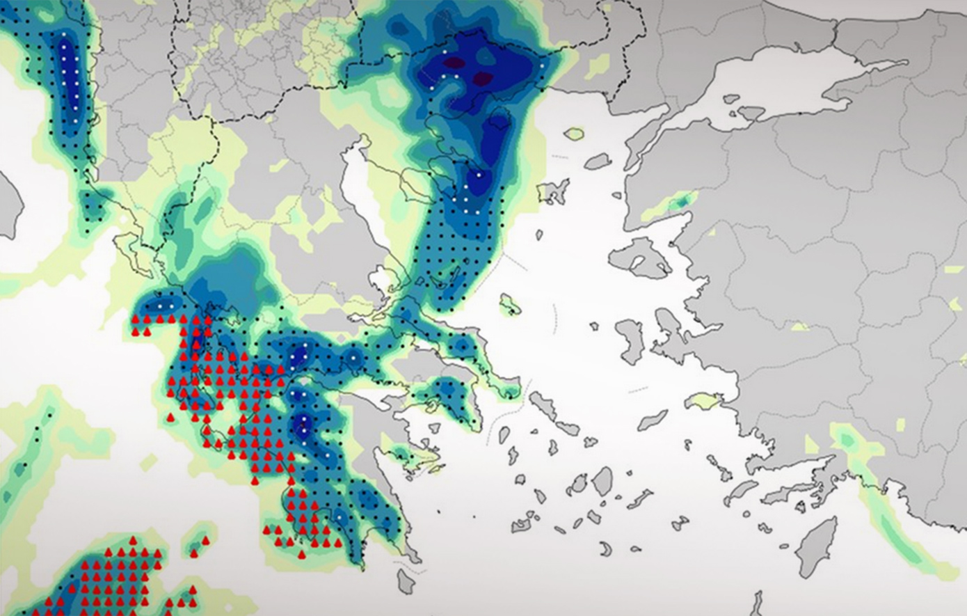 Ποιες περιοχές της χώρας θα χτυπήσει η κακοκαιρία «ADEL» τις επόμενες ώρες &#8211; Προειδοποίηση για χαλάζι σε μεγάλο μέγεθος