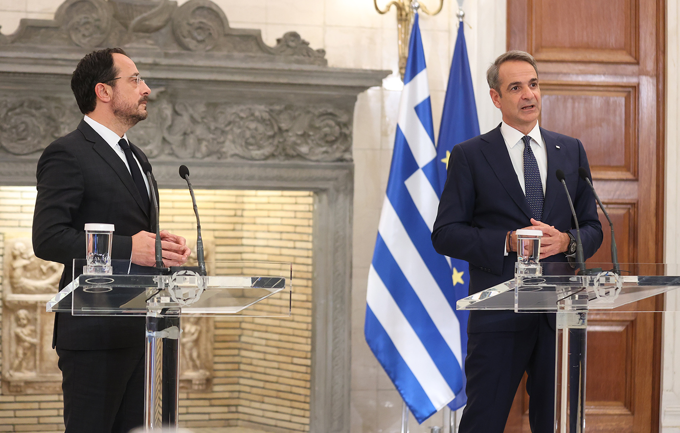 Δείτε live τις δηλώσεις Μητσοτάκη-Χριστοδουλίδη