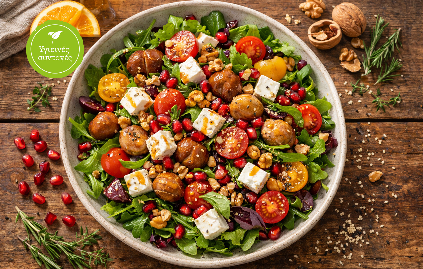 Η πιο γιορτινή και υγιεινή σαλάτα   