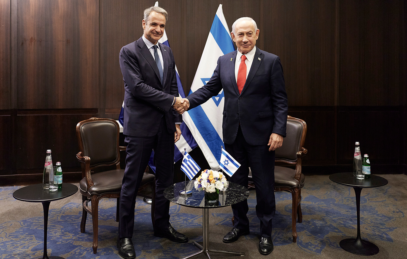 Τετ α τετ Μητσοτάκη με Νετανιάχου στην Ιερουσαλήμ πριν την Τριμερή Σύνοδο Κορυφής