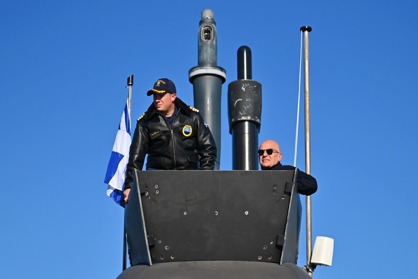 Ο Νίκος Δένδιας στο υποβρύχιο «Πιπίνος» παρακολούθησε βολή νέας τορπίλης SeaHake mod4