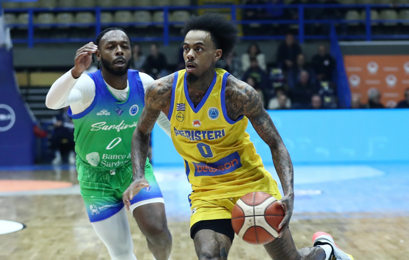 FIBA Europe Cup: Το Περιστέρι νίκησε και τη Σάσαρι και έκανε το 2/2