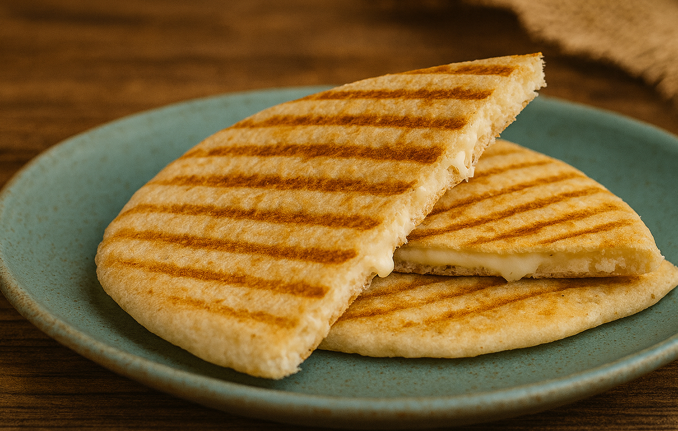 Τυρόπιτα στην τοστιέρα με κίτρινα τυριά