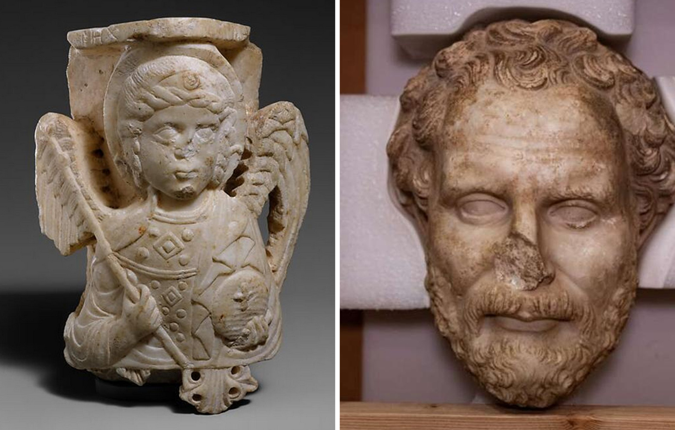 Το κιονόκρανο του αρχάγγελου Μιχαήλ και η κεφαλή του Δημοσθένη επιστρέφουν στην Τουρκία