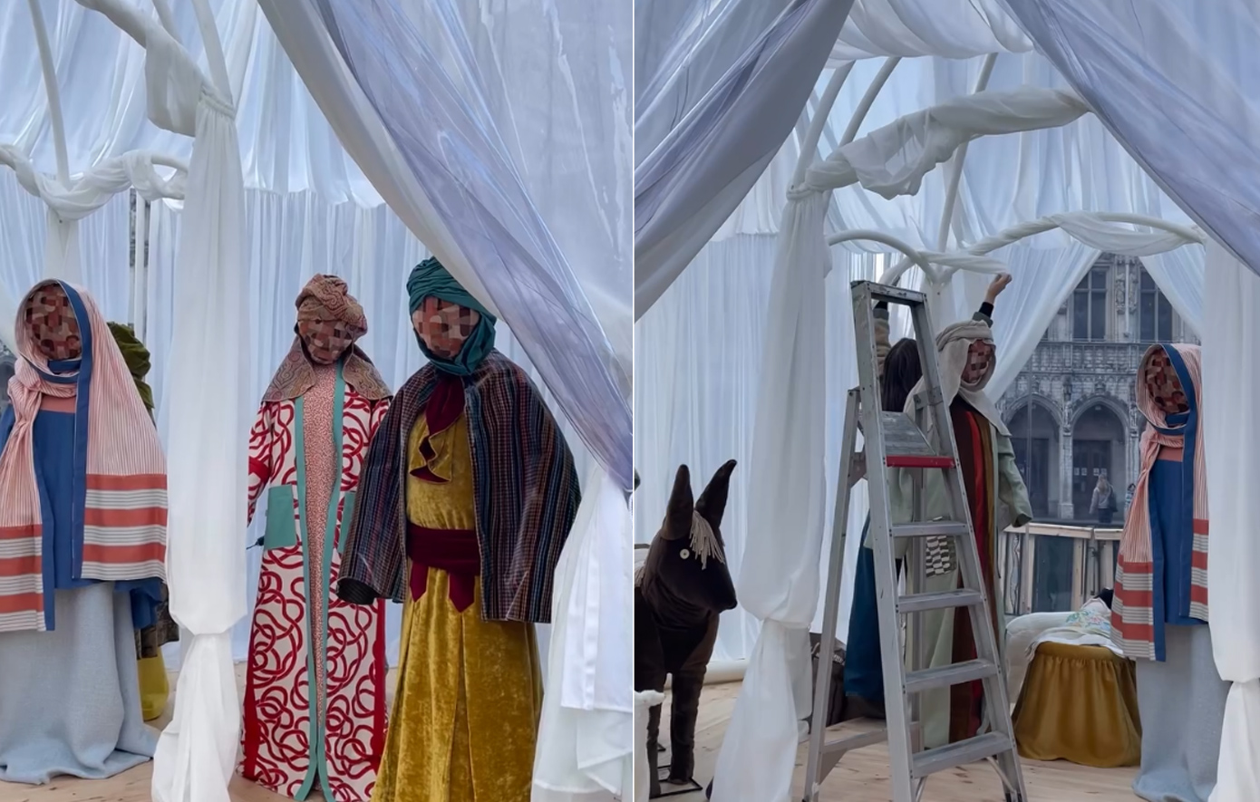 Βρυξέλλες: Έφτιαξαν την Παναγία και τον Χριστό σε φάτνη χωρίς πρόσωπο στο πλαίσιο συμπερίληψης  