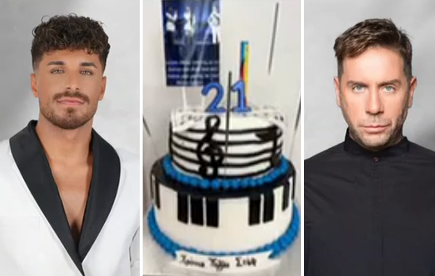 Γιώργος Μαζωνάκης: Ο Stef γιόρτασε τα γενέθλιά του με φωτογραφία του Μαζώ στην τούρτα του