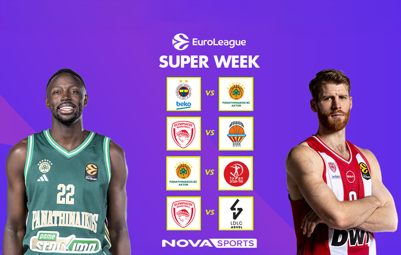 Η «Διαβολοβδομάδα» Νο5 της EuroLeague στο παρκέ του Novasports! 