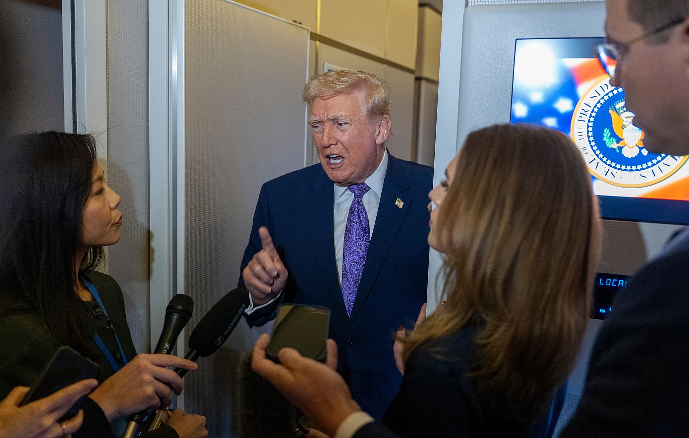 Τραμπ από το Air Force One: «Υπάρχουν καλές πιθανότητες για συμφωνία μεταξύ Ουκρανίας και Ρωσία»