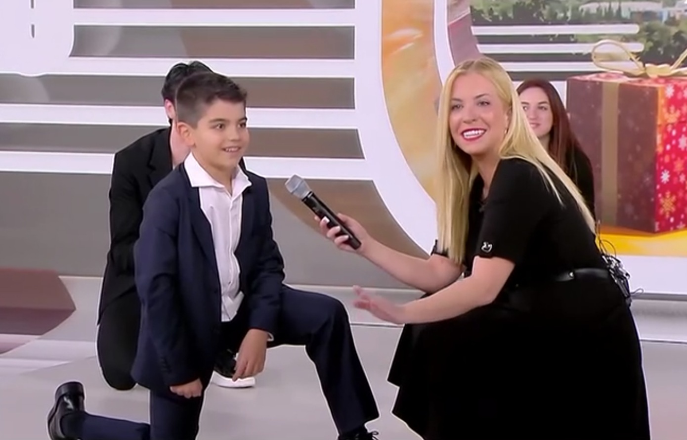 Η Αναστασοπούλου ανακάλυψε τον «μικρό Πορτοσάλτε» &#8211; Δείτε τον 10χρονο Ανδρέα που «τρέλανε» την παρουσιάστρια