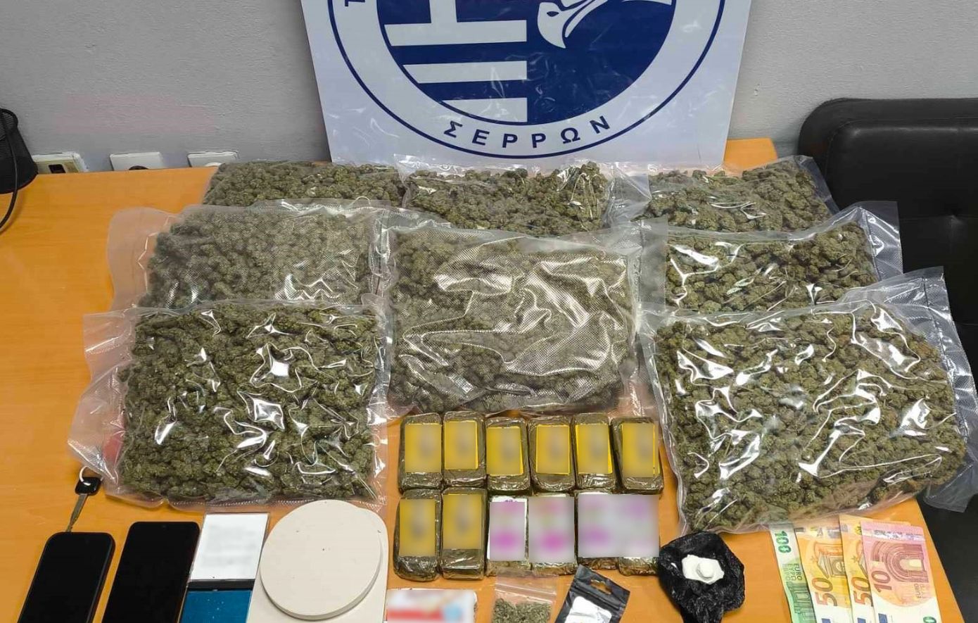 Συνελήφθη άνδρας στη Θεσσαλονίκη: Εντοπίστηκαν πάνω από πέντε κιλά κάνναβης με τη συνδρομή του αστυνομικού σκύλου Roxy