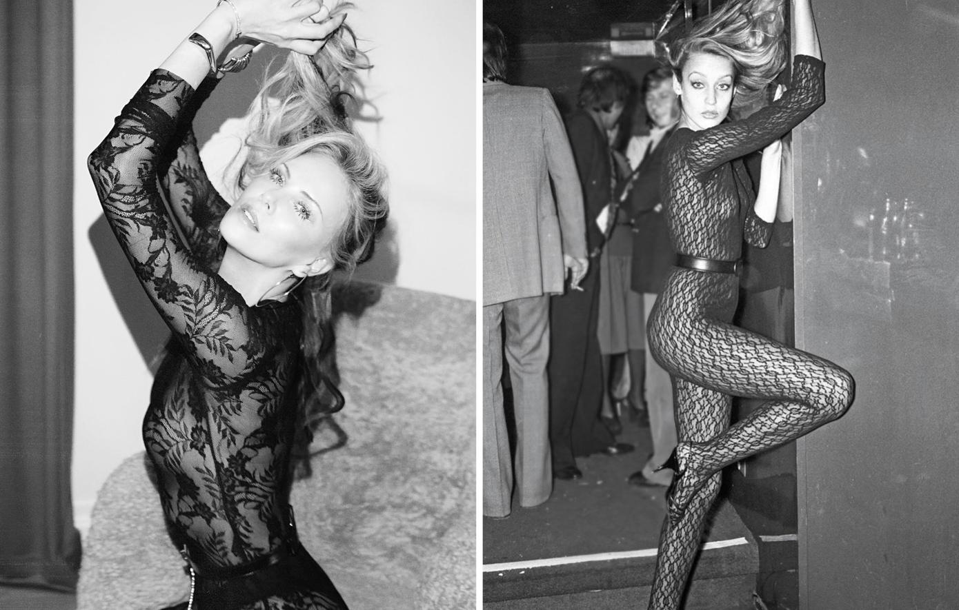 Η Σαρλίζ Θερόν πόζαρε αλά Τζέρι Χολ με δαντελένια ολόσωμη φόρμα &#8211; Δείτε τις φωτογραφίες της