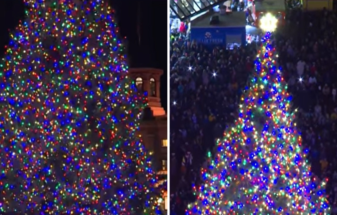Η πόλη που προκάλεσε οργή με την τελετή φωταγώγησης του «δέντρου» της: «Δεν μπορούν καν να πουν χριστουγεννιάτικο δέντρο»
