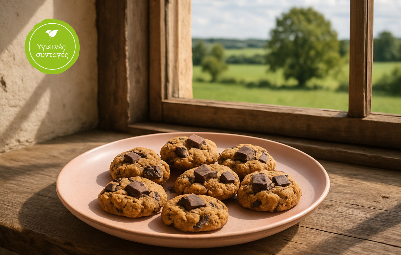Υγιεινά cookies σοκολάτας