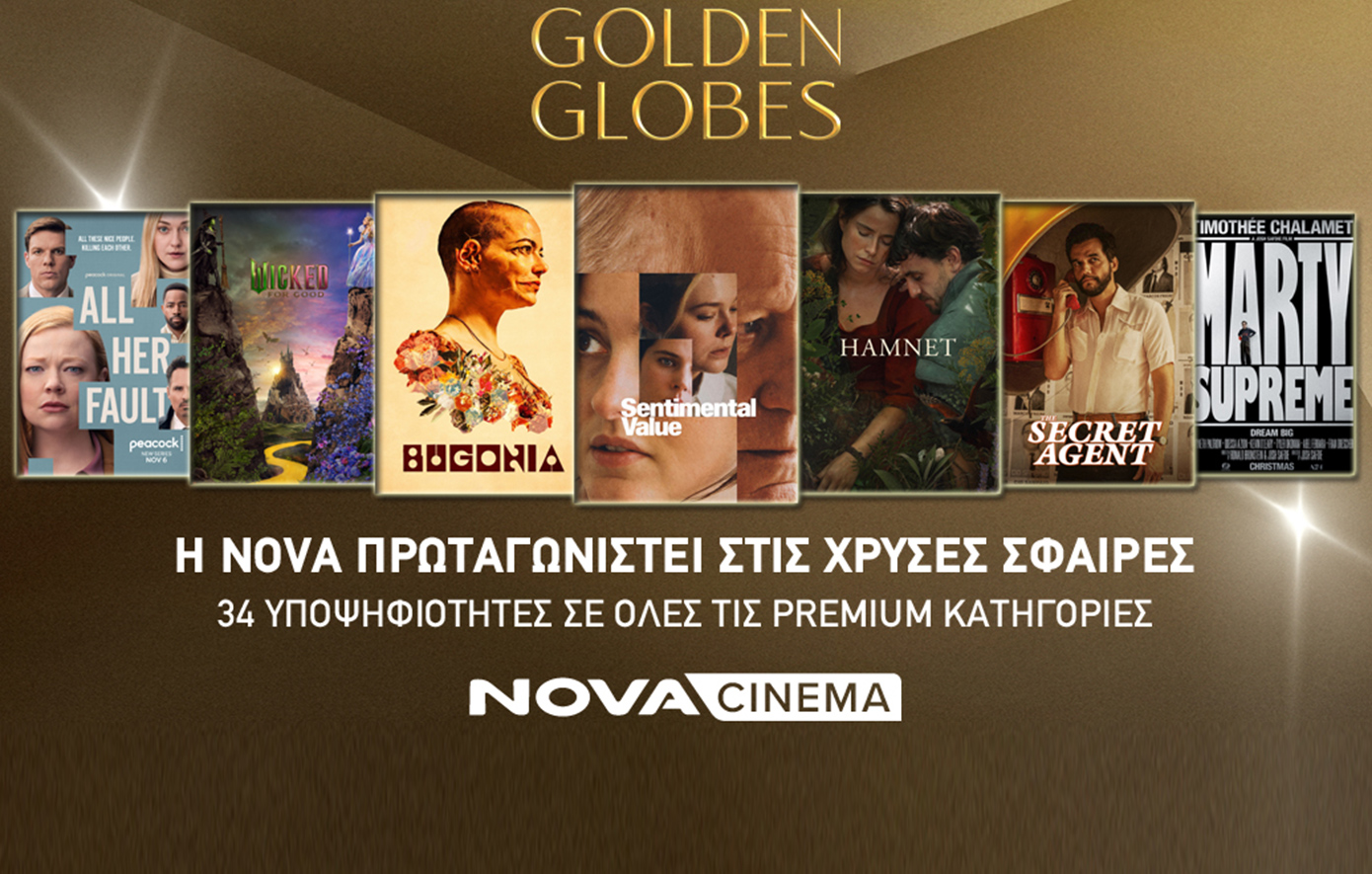 Nova: Πρωταγωνιστεί στις Χρυσές Σφαίρες!