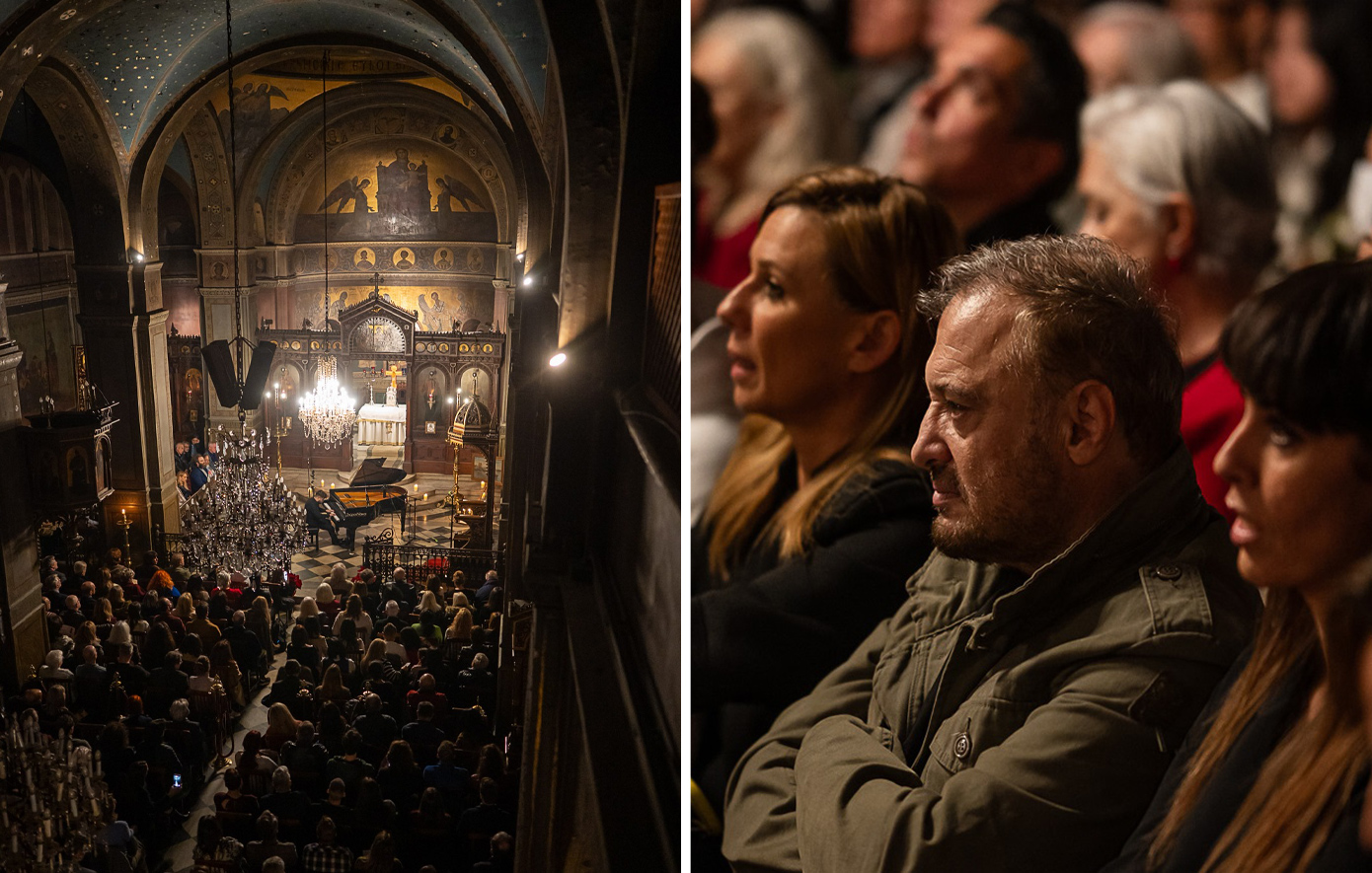Χρήστος Φερεντίνος – Κατερίνα Καραβάτου: Η κοινή εμφάνιση σε εκκλησία – Παρακολούθησαν ρεσιτάλ πιάνου