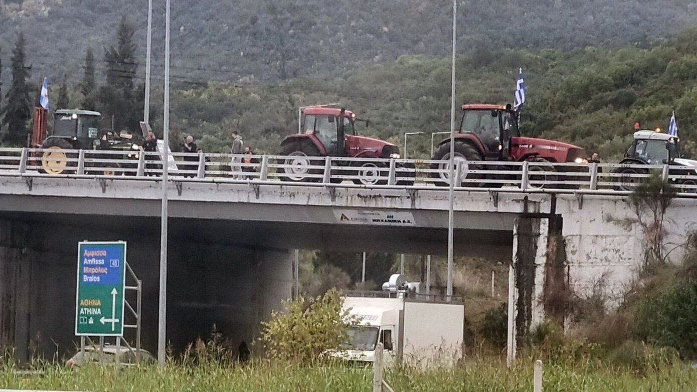 Οι αγρότες έκλεισαν τον κόμβο του Μπράλου &#8211; Διακοπή της κυκλοφορίας και στην Εγνατία Οδό