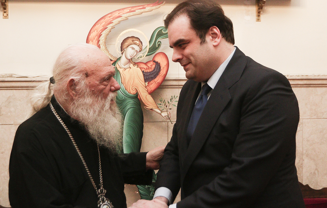 Τον Αρχιεπίσκοπο Ιερώνυμο συνάντησε ο νέος πρόεδρος του Eurogroup, Κυριάκος Πιερρακάκης
