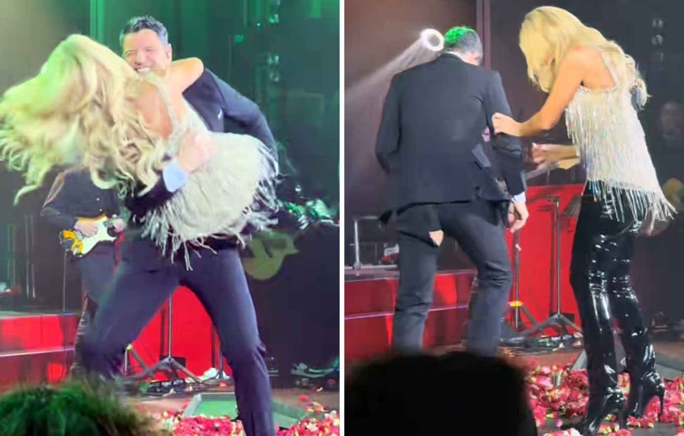 Σάκης Ρουβάς &#8211; Νατάσα Θεοδωρίδου: η χορευτική στιγμή πάνω στη σκηνή που κατέληξε σε σκισμένο παντελόνι