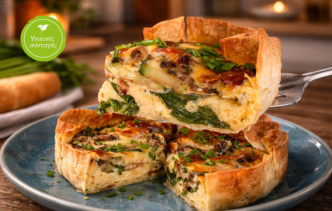 Πρωτεϊνική ομελέτα με λαχανικά μέσα σε τορτίγια