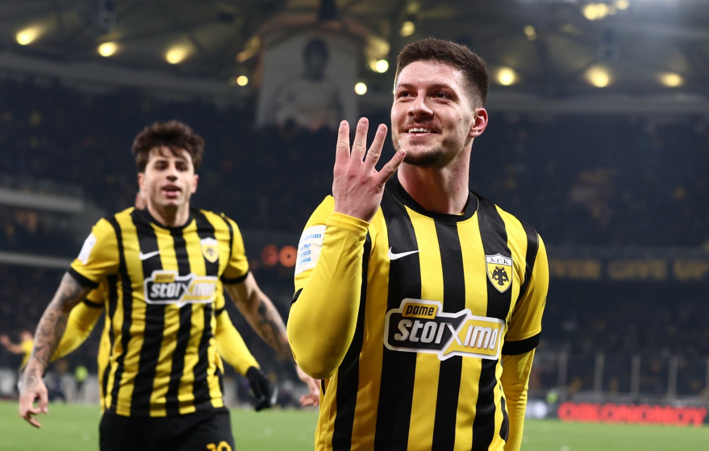 Συντριβή του Παναθηναϊκού, 4-0 από την ΑΕΚ με 4 γκολ του απίστευτου Γιόβιτς