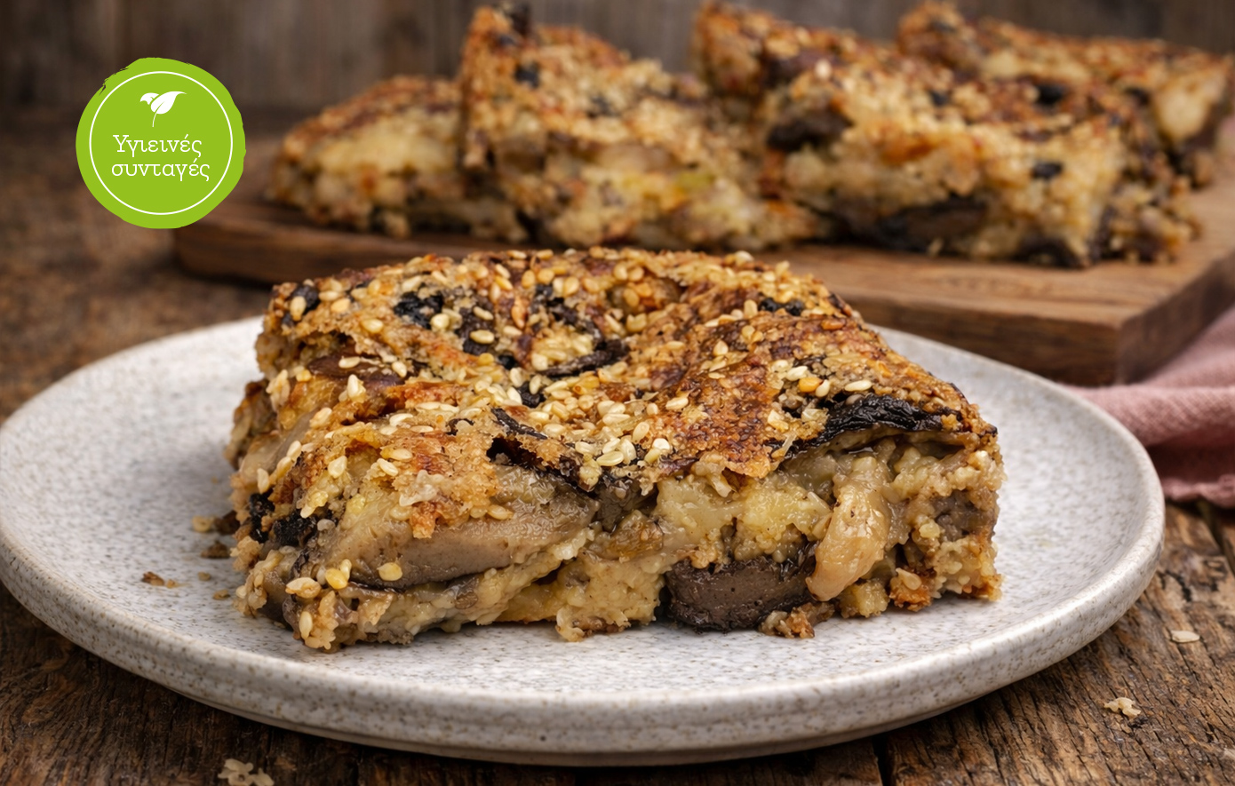 Μανιταρόπιτα με γιαούρτι