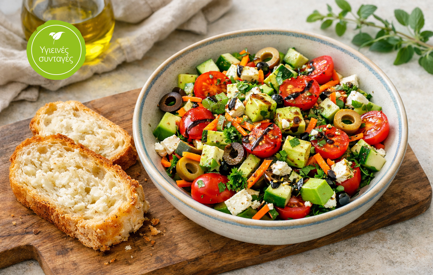 Υγιεινό βραδινό: Σαλάτα με αβοκάντο