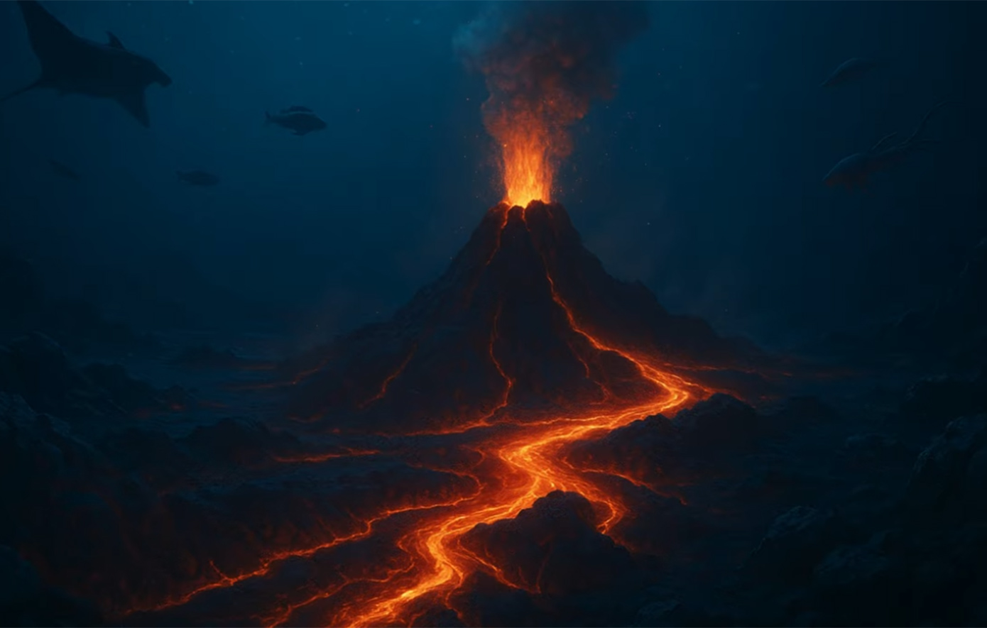 Το γιγαντιαίο υποθαλάσσιο ηφαίστειο που είναι ενεργό και αναμένεται να εκραγεί μέσα στο 2026