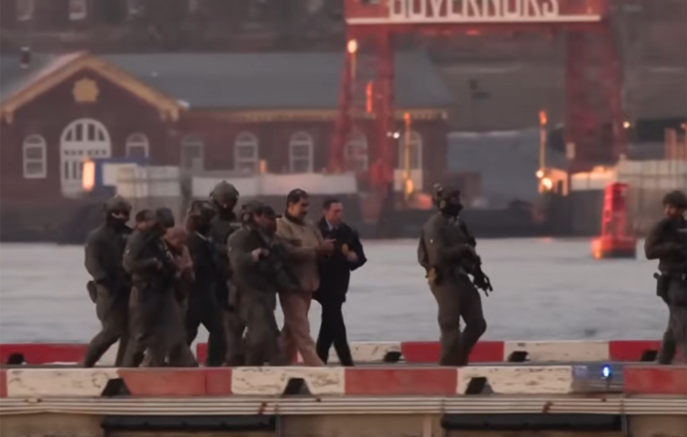 Με ελικόπτερο και φορώντας φόρμα στο δικαστήριο ο Μαδούρο &#8211; LIVE εικόνα από τη Νέα Υόρκη