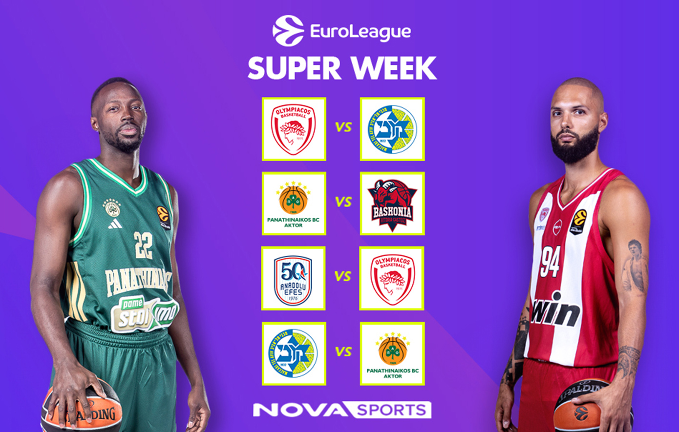 EuroLeague: H «Διαβολοβδομάδα» Νο7 στο παρκέ του Novasports! 