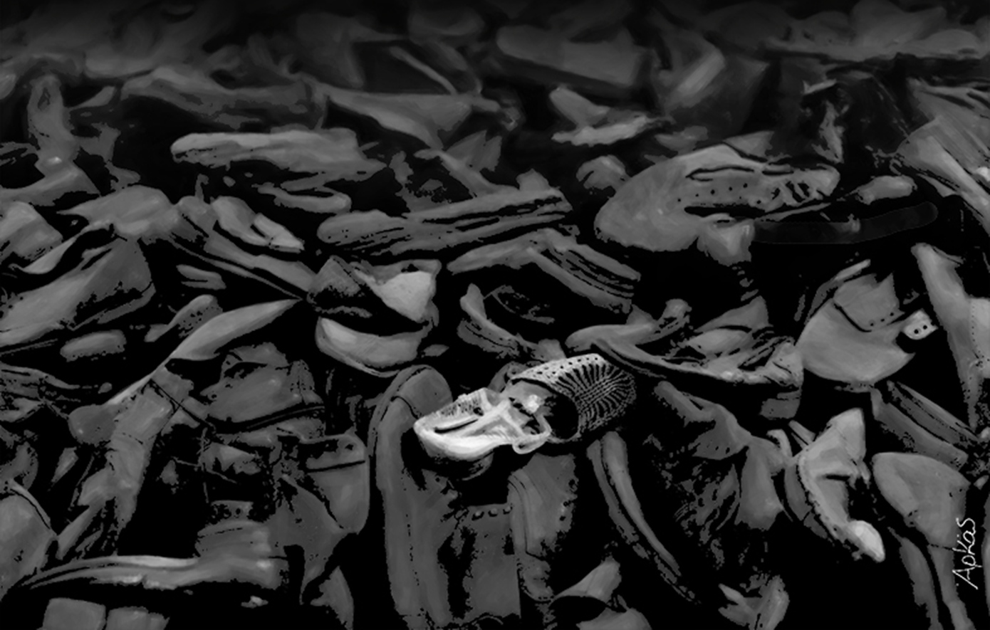 Αρκάς για τα Θύματα του Ολοκαυτώματος: Το ασπρόμαυρο σκίτσο που μας θυμίζει ότι η ιστορία δεν πρέπει ποτέ να ξεχνιέται