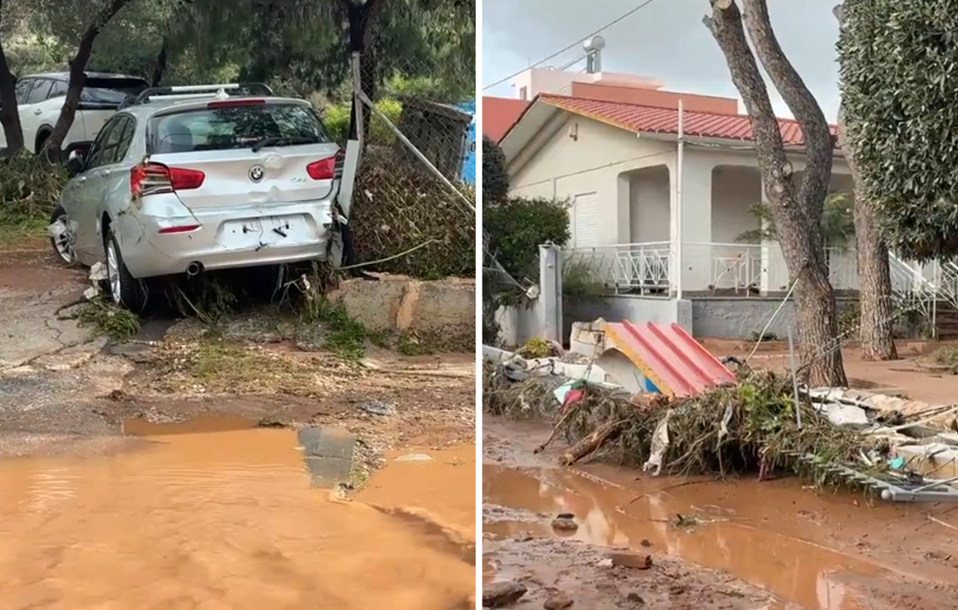 Σε κατάσταση έκτακτης ανάγκης ο δήμος Βάρης-Βούλας-Βουλιαγμένης: Σοβαρό πρόβλημα στο οδικό δίκτυο, διαλύθηκαν οι δρόμοι