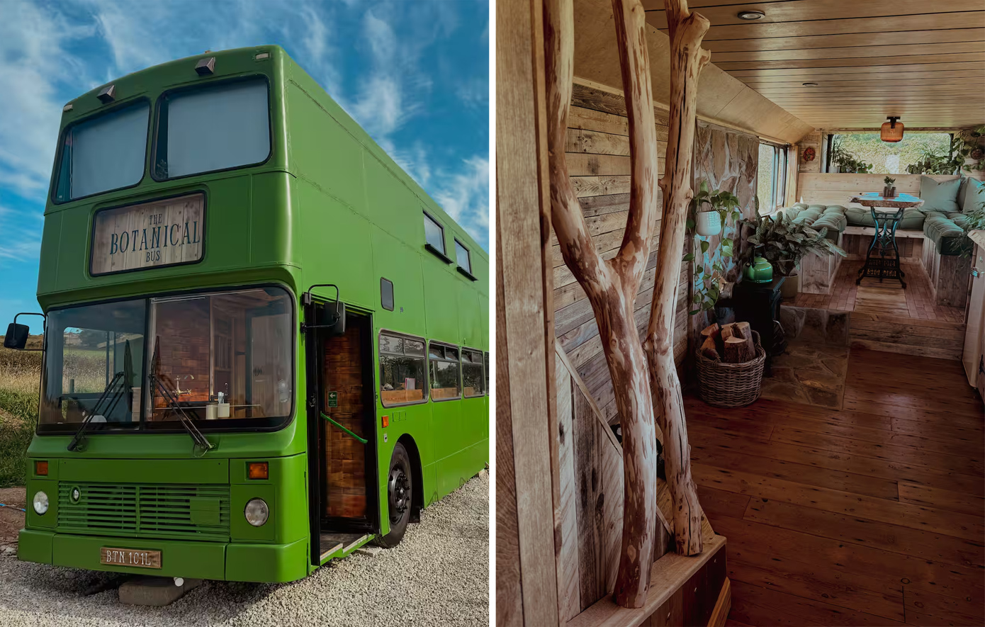 Από εγκαταλελειμμένο λεωφορείο σε πλήρως λειτουργικό σπίτι και δημοφιλές Airbnb: Η ιστορία του «Botanical Bus»
