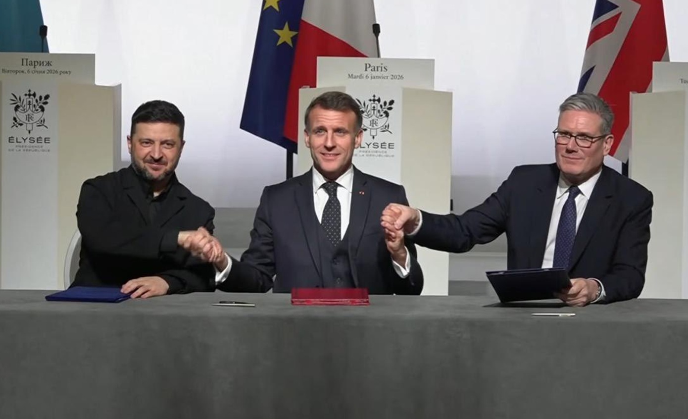 Μακρόν, Στάρμερ και Ζελένσκι υπέγραψαν δήλωση προθέσεων για την ανάπτυξη πολυεθνικής δύναμης στην Ουκρανία