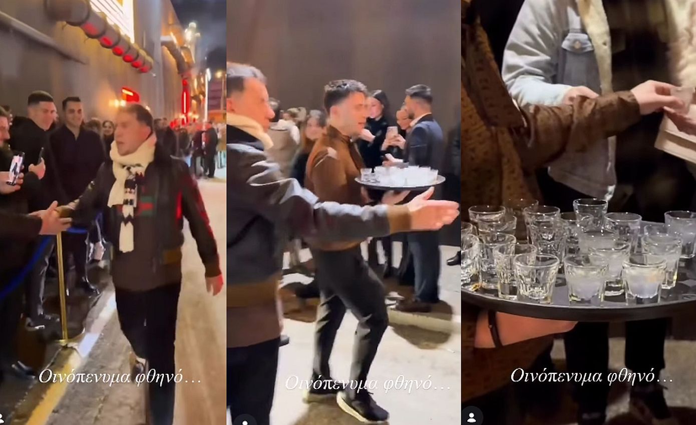 Γιώργος Μαζωνάκης &#8211; «Αγάπες μου τι κάνετε;»: Κέρασε σφηνάκια όσους περίμεναν υπομονετικά έξω από το νυχτερινό κέντρο που τραγουδάει