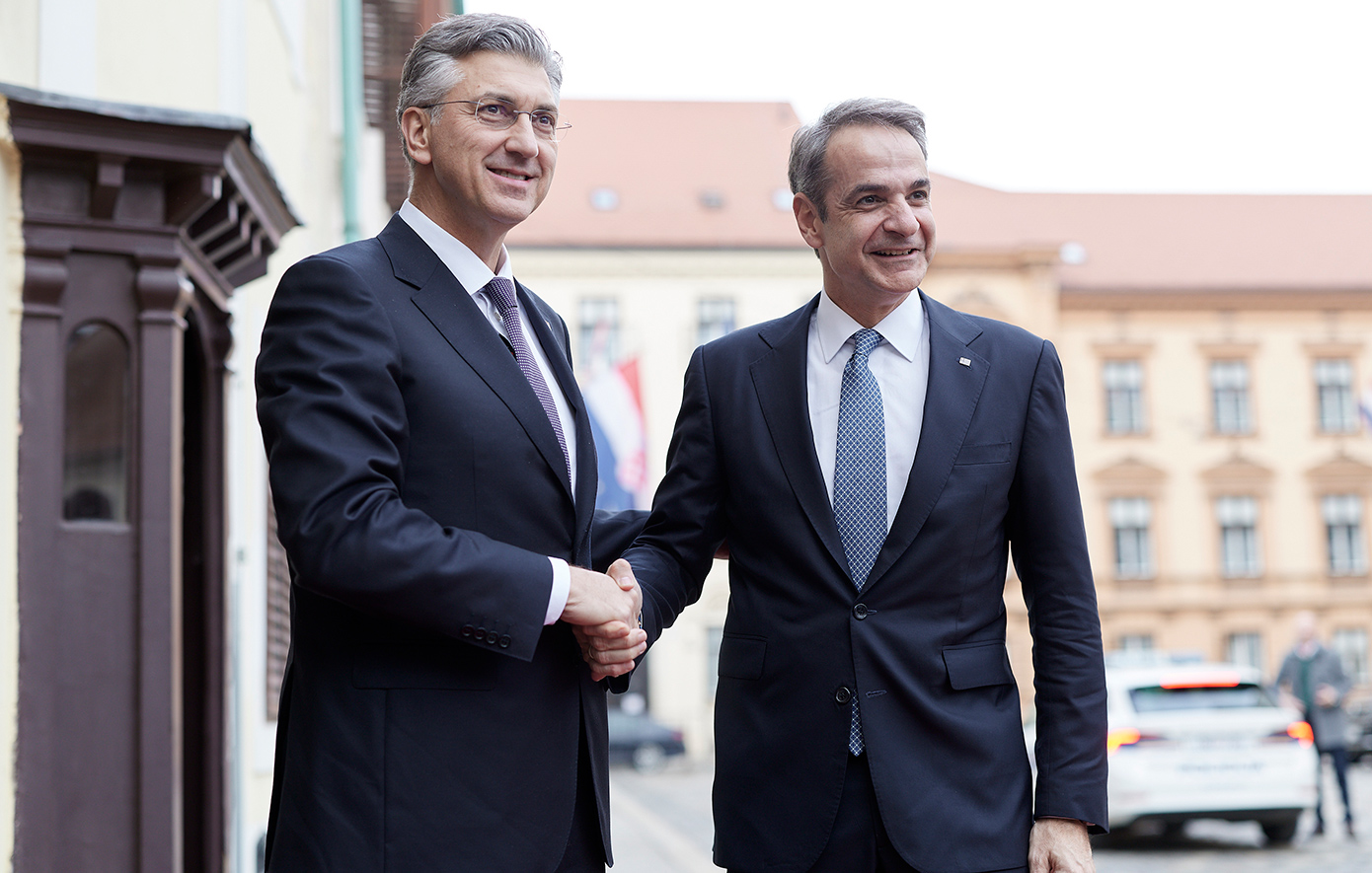 Συνάντηση Μητσοτάκη με τον Κροάτη πρωθυπουργό Andrej Plenković