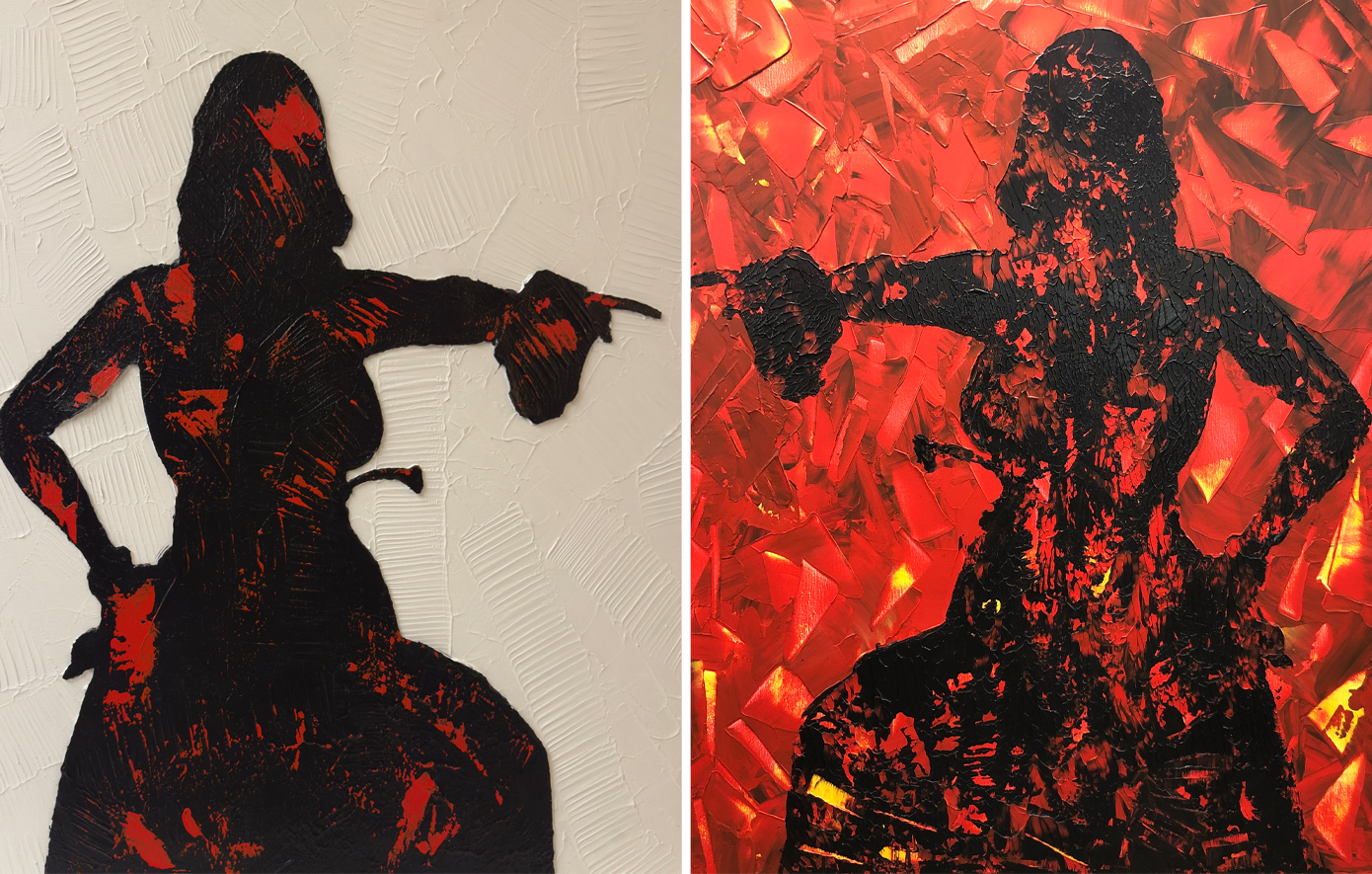 Έργα της Χριστίνας Λάππα στην επίσημη κατοικία της Πρέσβεως των Ηνωμένων Πολιτειών Kimberly Guilfoyle στην Αθήνα