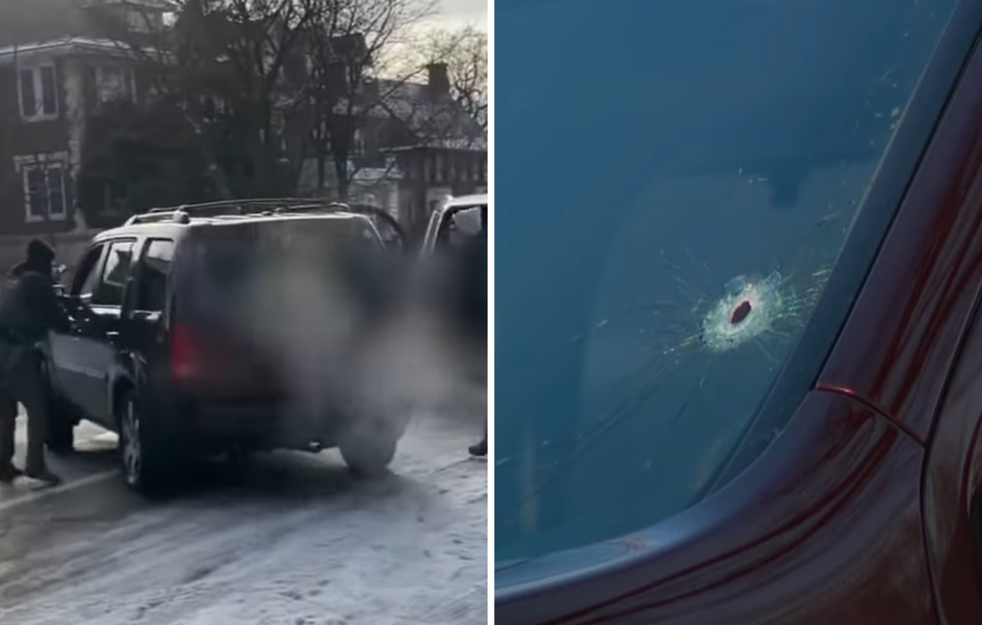 «Εγώ φταίω, μόλις πυροβόλησαν τη σύζυγό μου»: Γυναίκα καλυμμένη με αίματα καταρρέει μετά τη δολοφονία της 37χρονης από πράκτορες της ICE