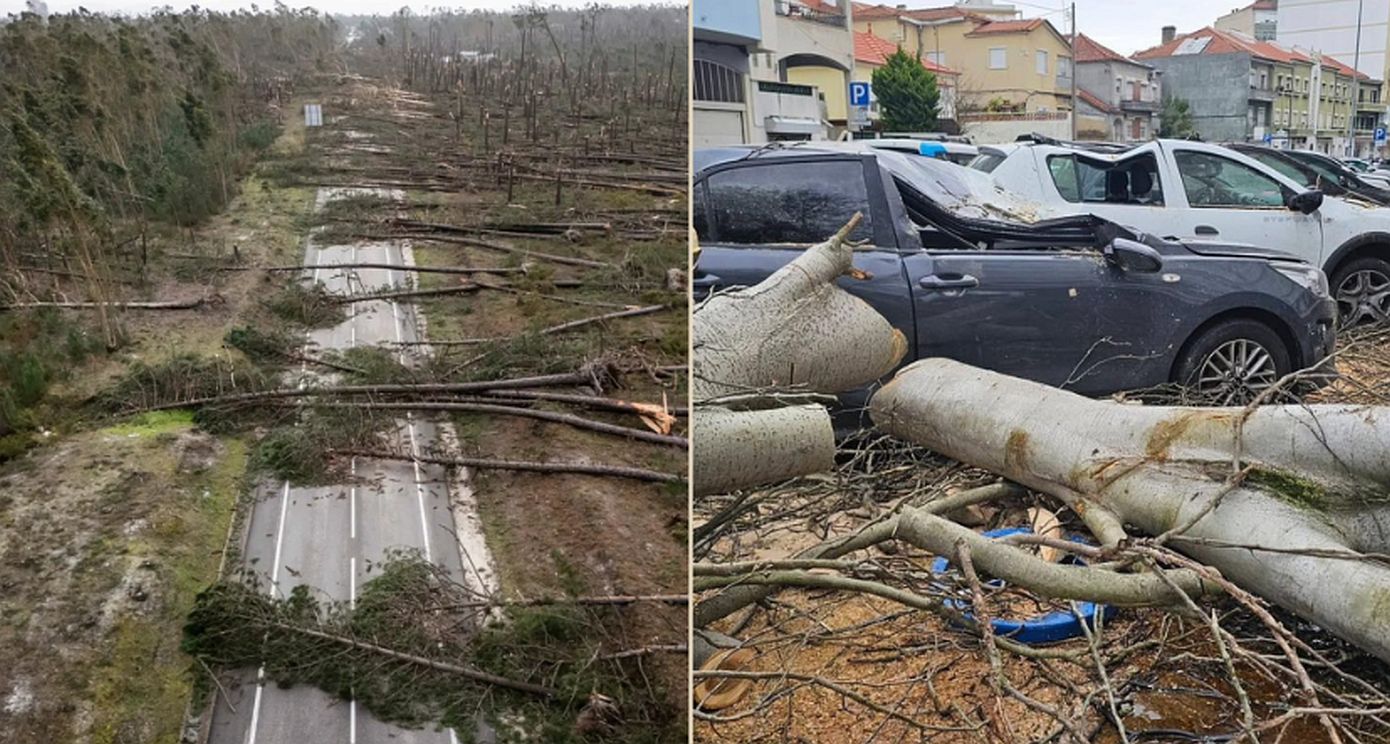 Πορτογαλία: Τουλάχιστον τέσσερις οι νεκροί από την καταιγίδα Κριστίν &#8211; Πάνω από 800.000 νοικοκυριά έμειναν χωρίς ρεύμα