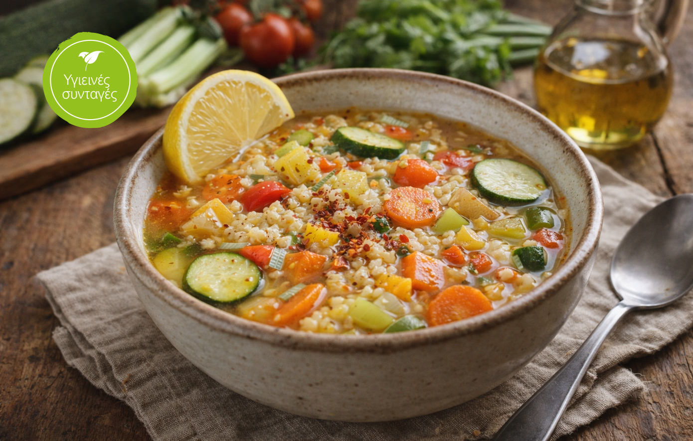 Υγιεινό βραδινό: Σούπα γεμάτη βιταμίνες σε 15 λεπτά