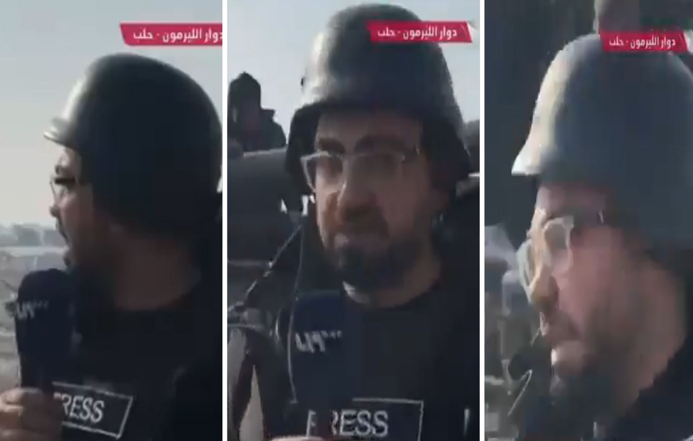 Συρία: Η στιγμή που τανκ παρασέρνει δημοσιογράφο σε ζωντανή μετάδοση – Βίντεο σοκ από το Χαλέπι