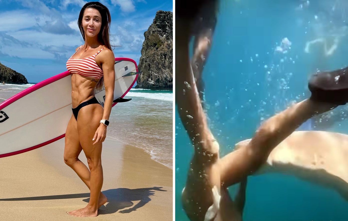 «Ένιωσα να μου τραντάζει το πόδι» &#8211; Βίντεο καταγράφει τη στιγμή που καρχαρίας δαγκώνει τον μηρό γυναίκας