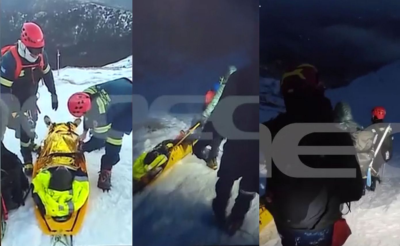 Αίσιο τέλος στο θρίλερ με τους ορειβάτες που εγκλωβίστηκαν στον Ταΰγετο &#8211; Καρέ καρέ η διάσωσή τους στον Προφήτη Ηλία