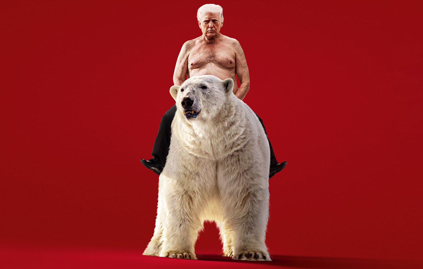 Στο πρωτοσέλιδο του Economist ο Τραμπ: Ημίγυμνος πάνω σε πολική αρκούδα μετά τη συμφωνία με τον Ρούτε