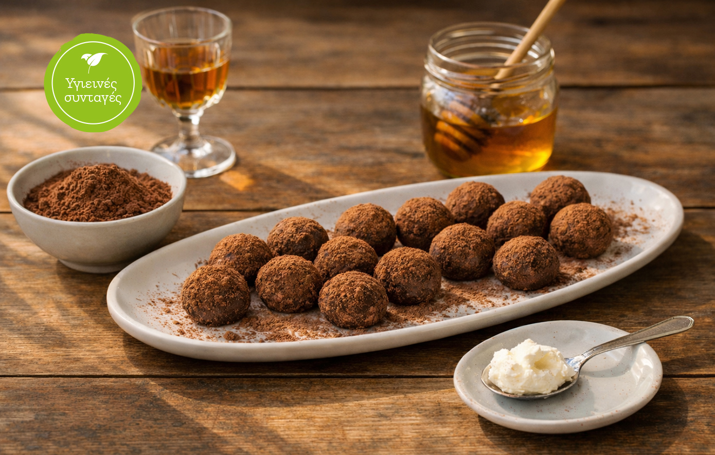 Υγιεινά τρουφάκια με μόλις 6 υλικά