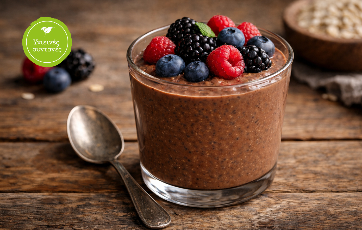 Θρεπτικό πρωινό: Σοκολατένια κρέμα βρώμης με φρούτα