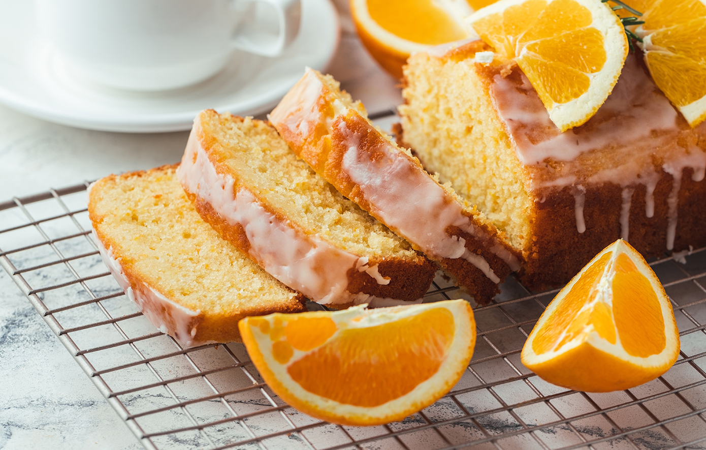 Κέικ πορτοκάλι με σιρόπι και γλάσο