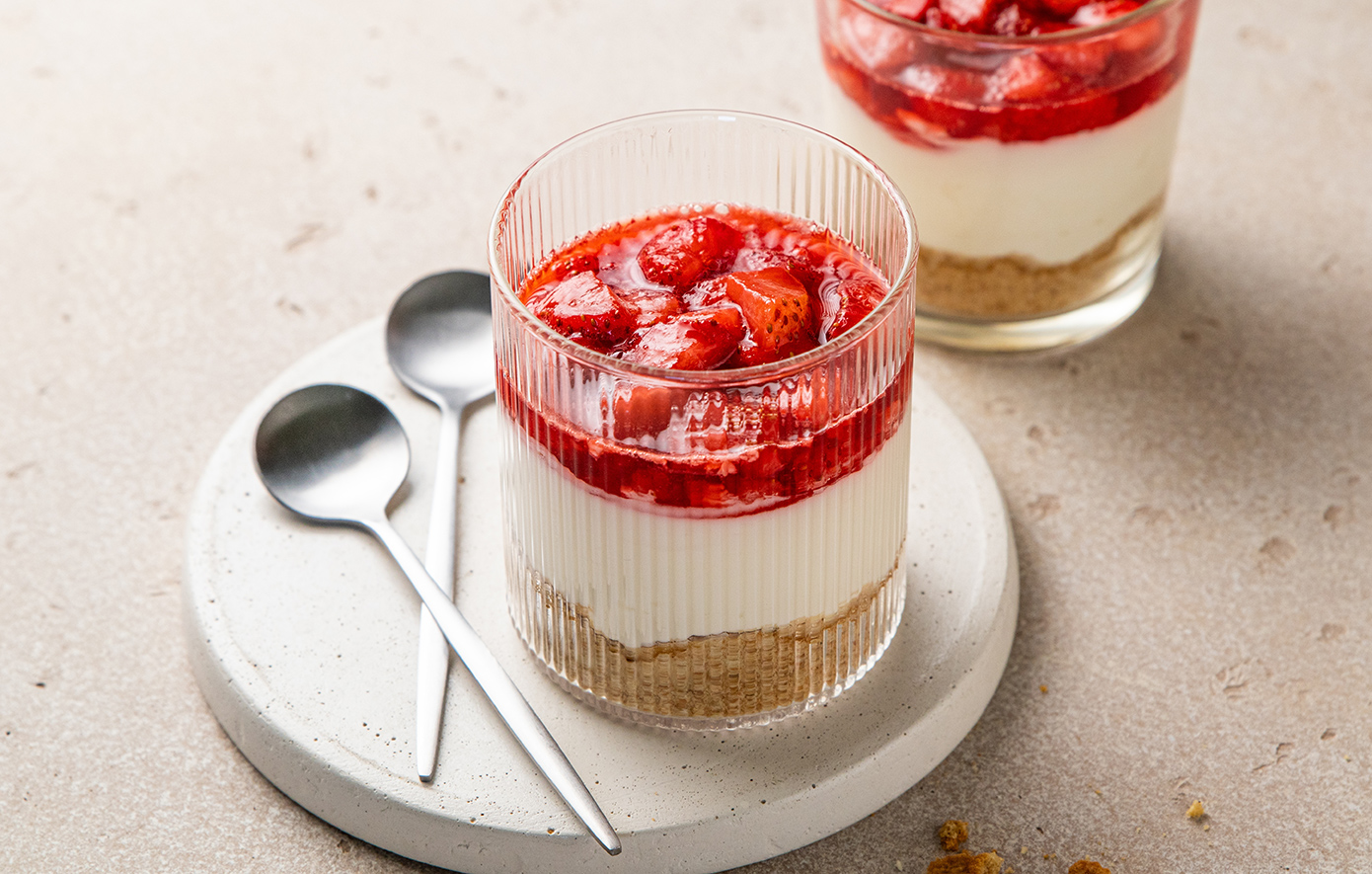 Cheesecake σε ποτήρι