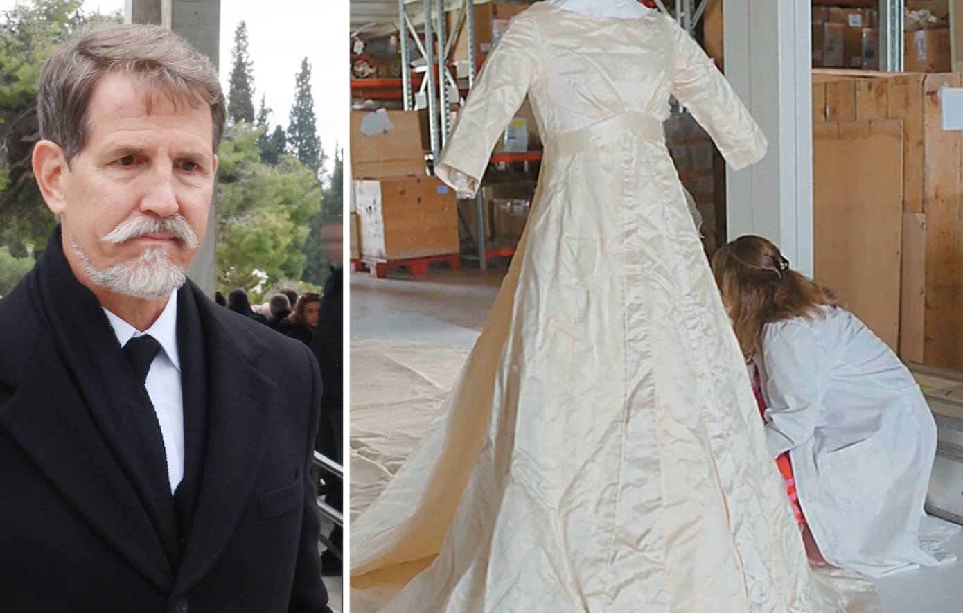 Αυτό είναι το νυφικό της Άννας Μαρίας που ο Παύλος Ντε Γκρες θέλει να αγγίξει όταν ανοίξει το Τατόι